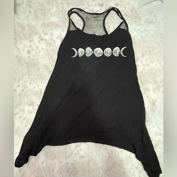 Asymmetrical moon tank top by midnight hour - Picture 2 of 4